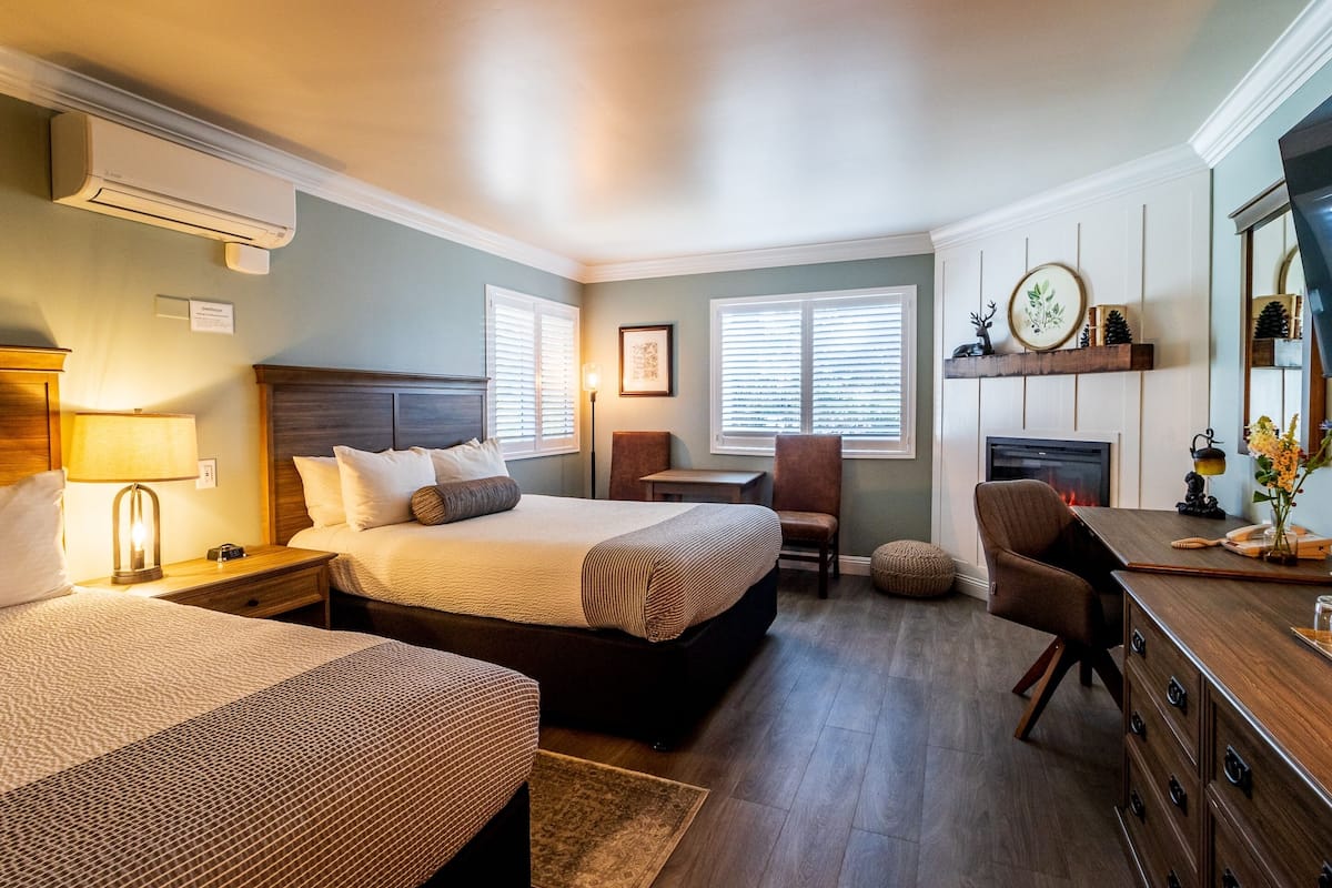 Deluxe Room, 2 Queen Beds | 1 bedroom, down comforters, desk, iron/ironing board
