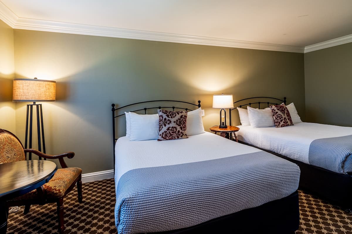 Standard Room, 2 Queen Beds, Garden View | 1 bedroom, down comforters, desk, iron/ironing board