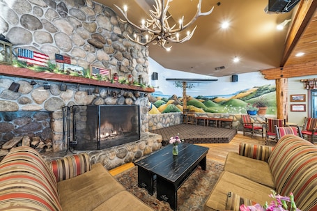 Bar (on property). Cambria Pines Lodge