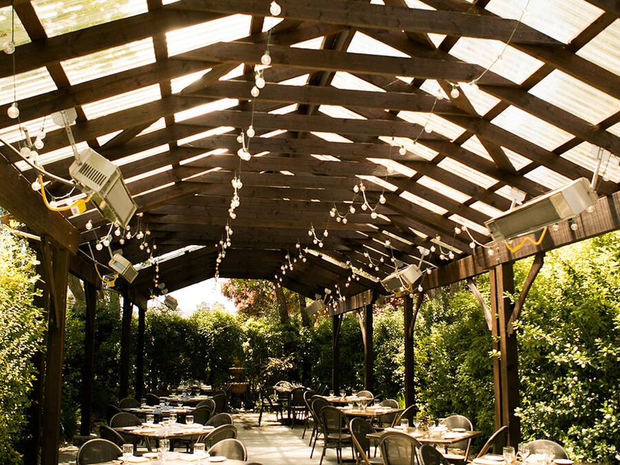 Aussenbereich für Bankette