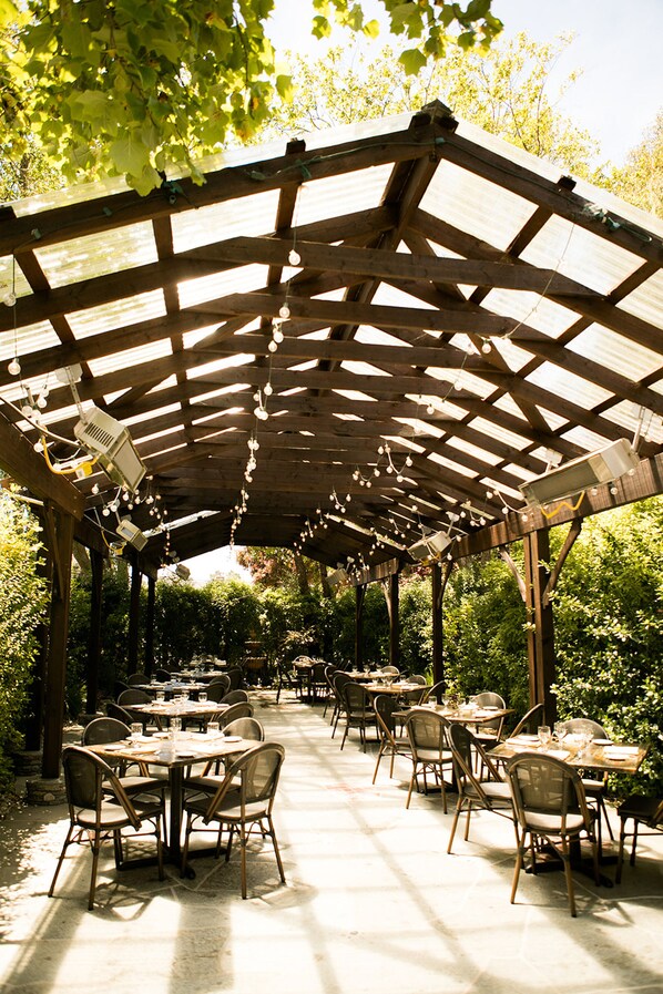 Aussenbereich für Bankette