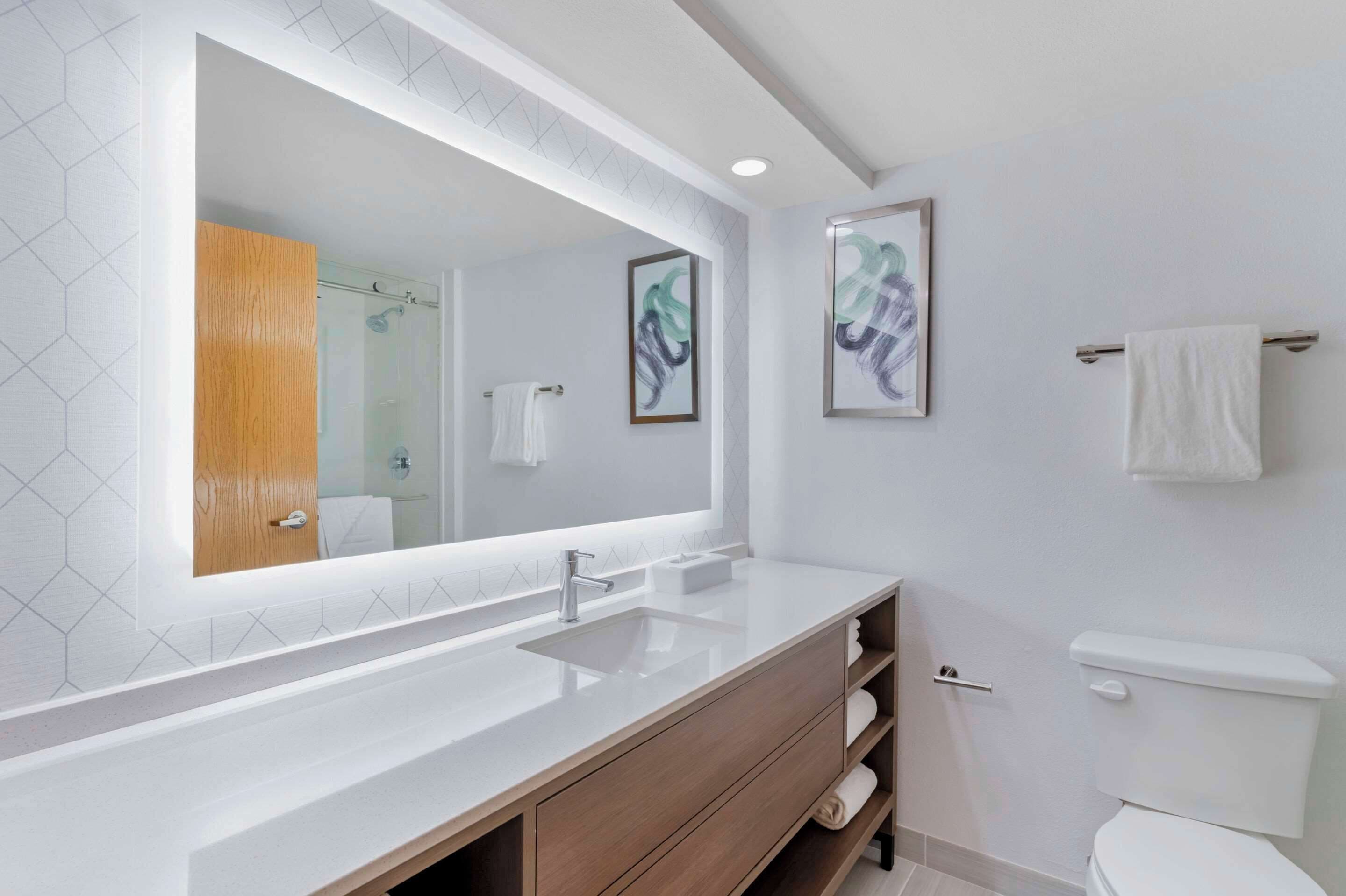 suite, 1 king bed, non smoking | desk, laptop workspace, blackout curtains, iron/ironing board