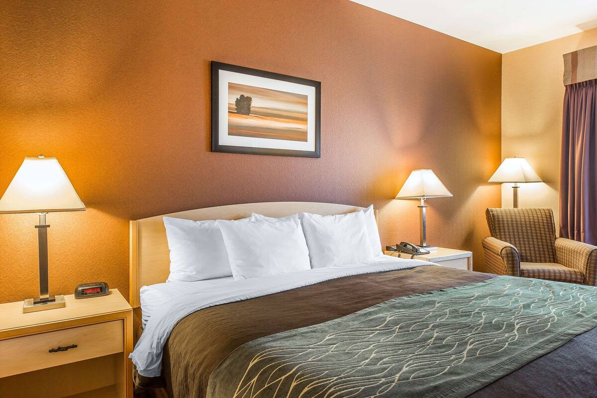 In-room safe, desk, blackout curtains, soundproofing