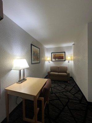 In-room safe, desk, blackout curtains, soundproofing