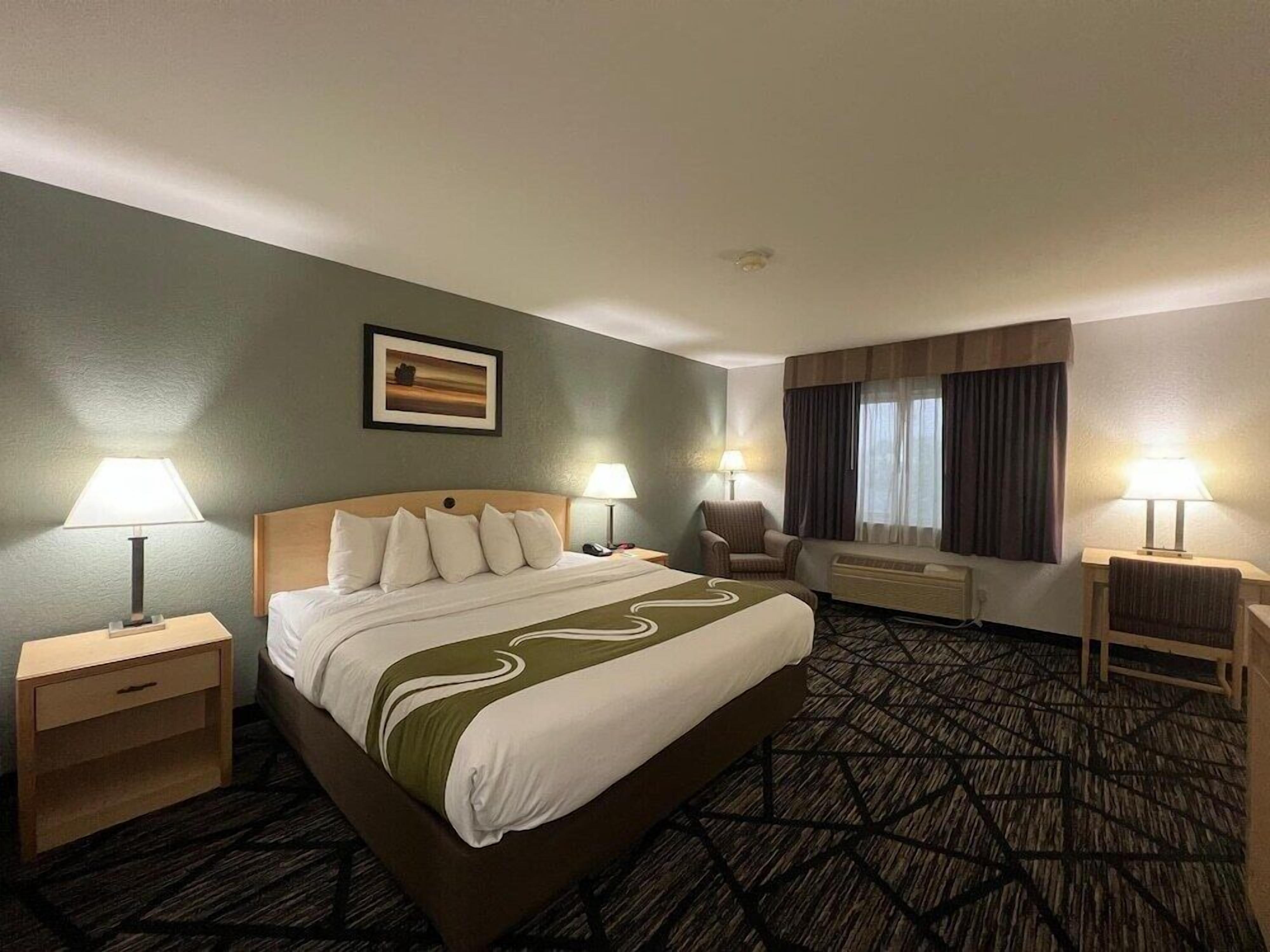 In-room safe, desk, blackout curtains, soundproofing