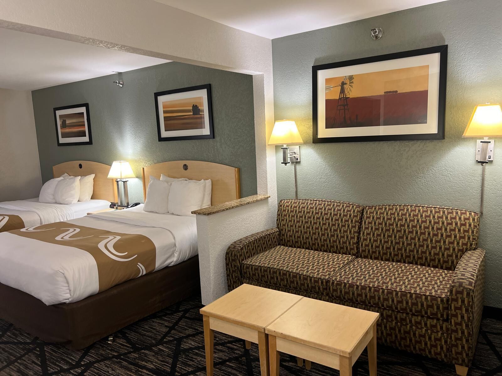 suite, 1 bedroom, non smoking (2 queen beds) | in-room safe, desk, blackout curtains, soundproofing