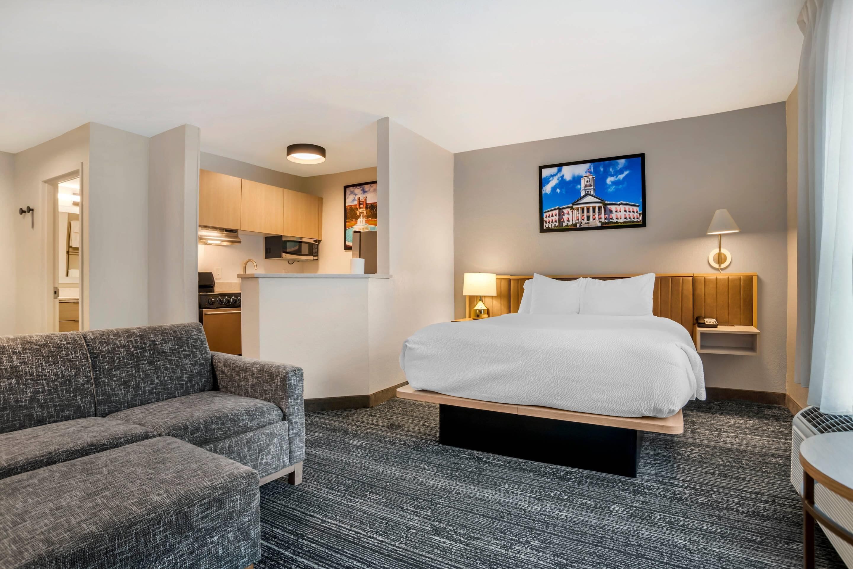 Suite, 1 Queen Bed with Sofa bed, Non Smoking | Individually furnished, desk, laptop workspace, iron/ironing board