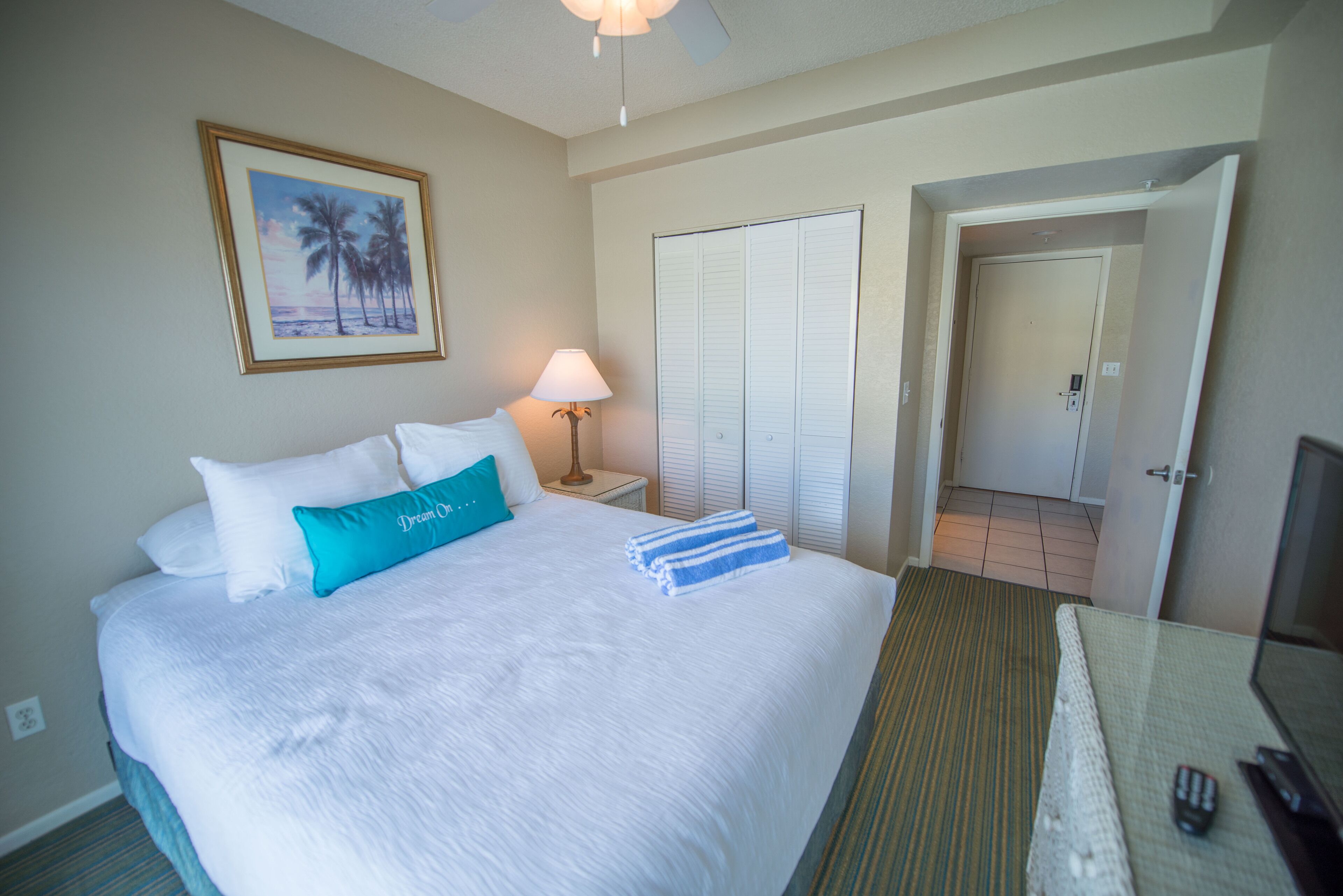 Pillow-top beds, iron/ironing board, bed sheets, alarm clocks