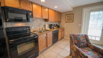 Microwave, coffee/tea maker, toaster, blender