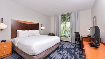 Premium bedding, pillowtop beds, in-room safe, desk