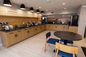 Free daily buffet breakfast