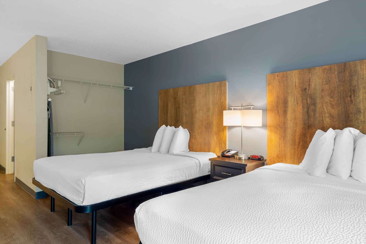 Premium Studio, 2 Queen Beds, Non Smoking | Desk, laptop workspace, iron/ironing board, free WiFi