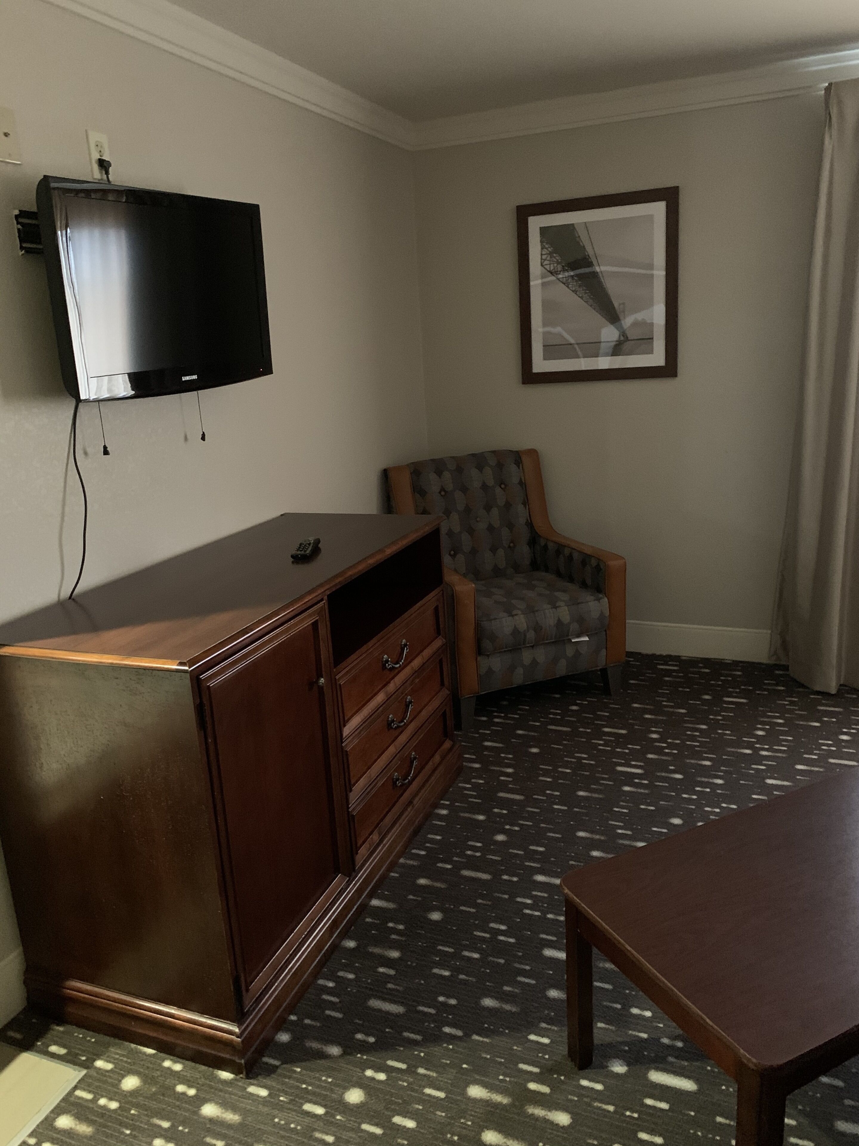 presidential suite, 1 king bed with sofa bed, non smoking | living area | flat-screen tv, video game console, pay films