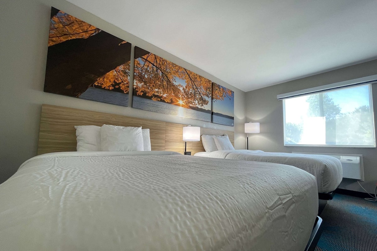 Standardzimmer, 2 Queen-Betten | Zimmersafe, Schreibtisch, Bügeleisen/Bügelbrett, kostenlose Babybetten