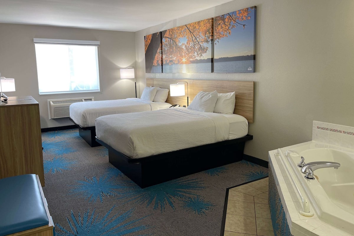 Suite, 2 Queen Beds, Accessible, Non Smoking | In-room safe, desk, iron/ironing board, free cots/infant beds