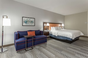 Room, 1 King Bed with Sofa bed, Non Smoking (Study) | Desk, iron/ironing board, free WiFi, bed sheets - Hampton Inn Jefferson City at Capital Mall (Jefferson City)