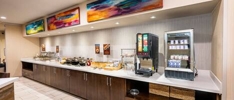 Free daily buffet breakfast