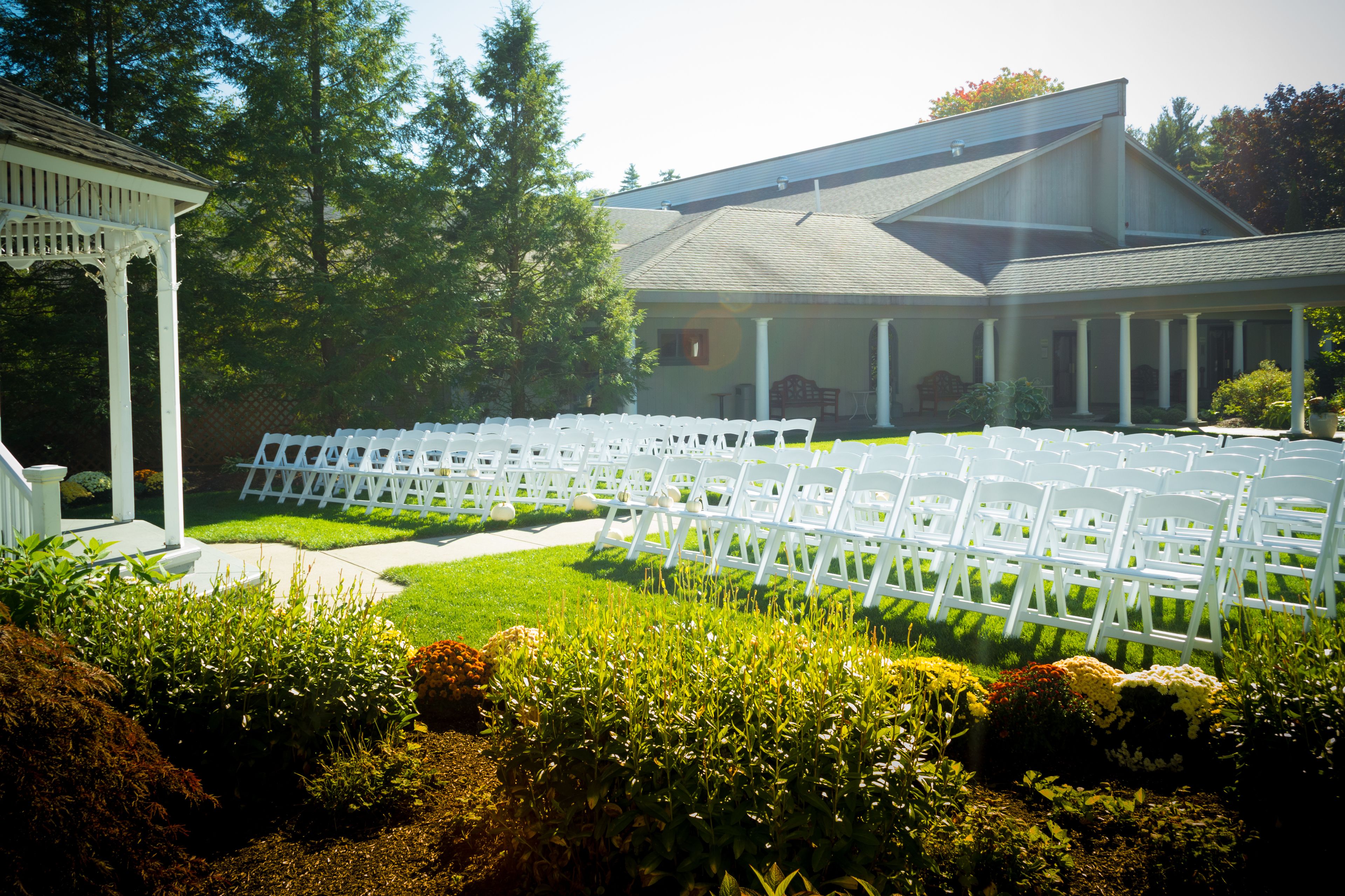 outdoor wedding area
