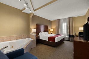 ห้องพัก, เตียงคิงไซส์ 1 เตียง, ปลอดบุหรี่, อ่างน้ำวน | ตู้นิรภัยในห้องพัก, โต๊ะทำงาน, เตารีด/โต๊ะรีดผ้า, Wi-Fi ฟรี