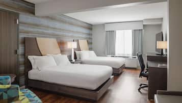 In-room safe, desk, laptop workspace, iron/ironing board