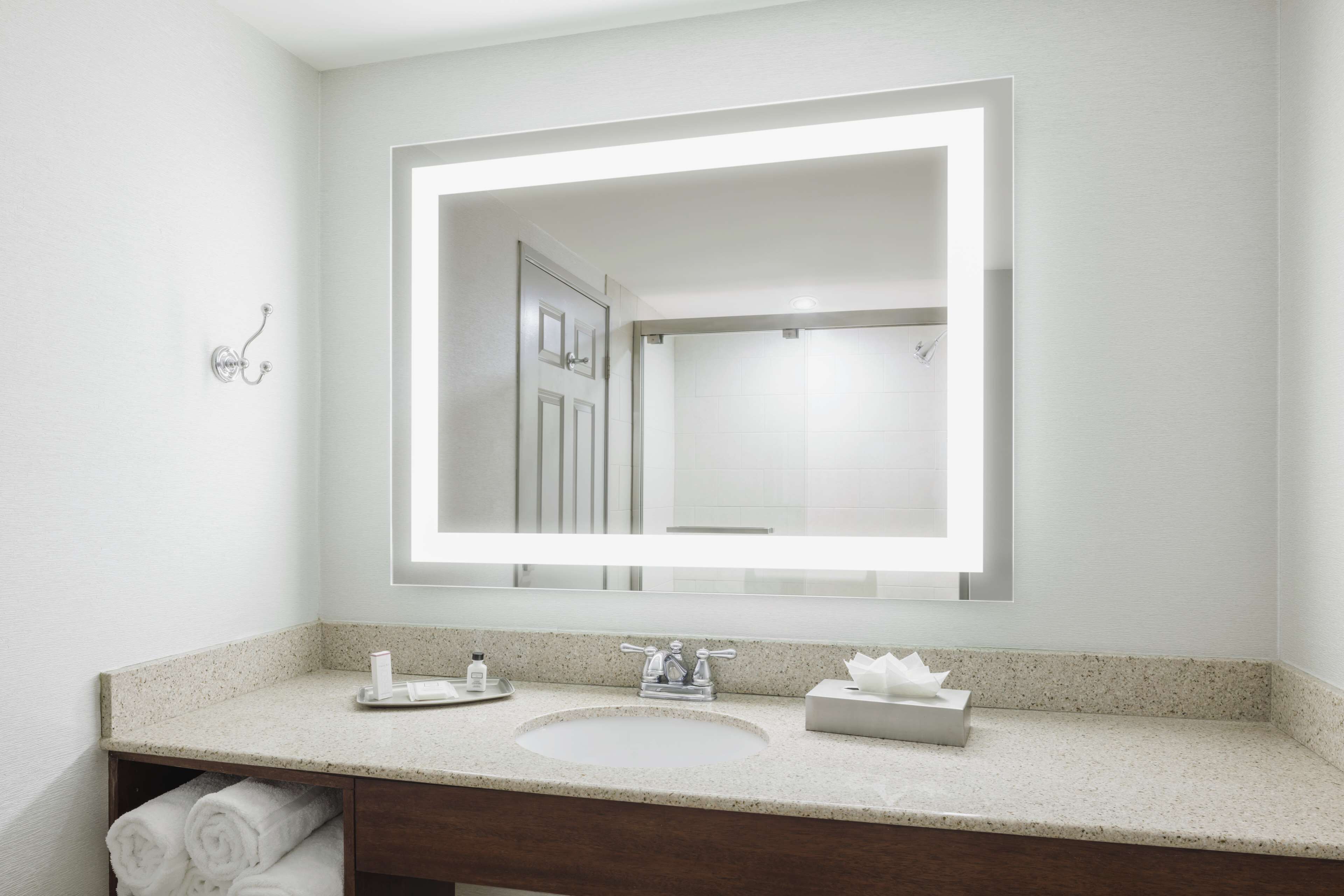 room, 1 king bed | bathroom | designer toiletries, hair dryer, towels, soap