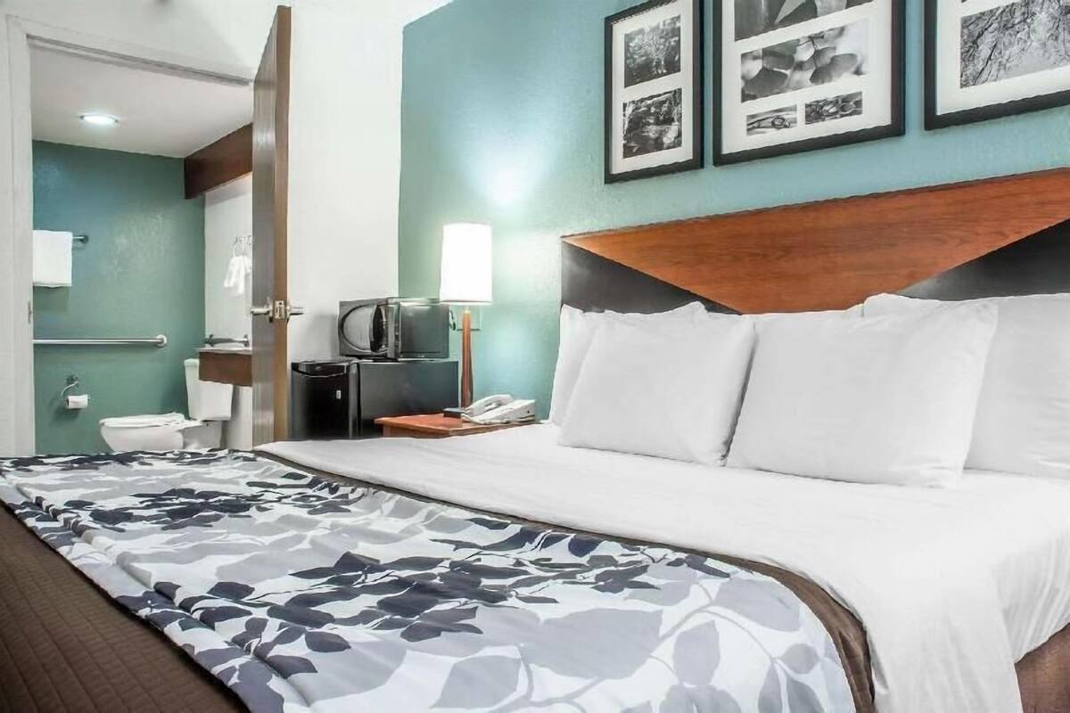 Desk, blackout drapes, iron/ironing board, free cribs/infant beds