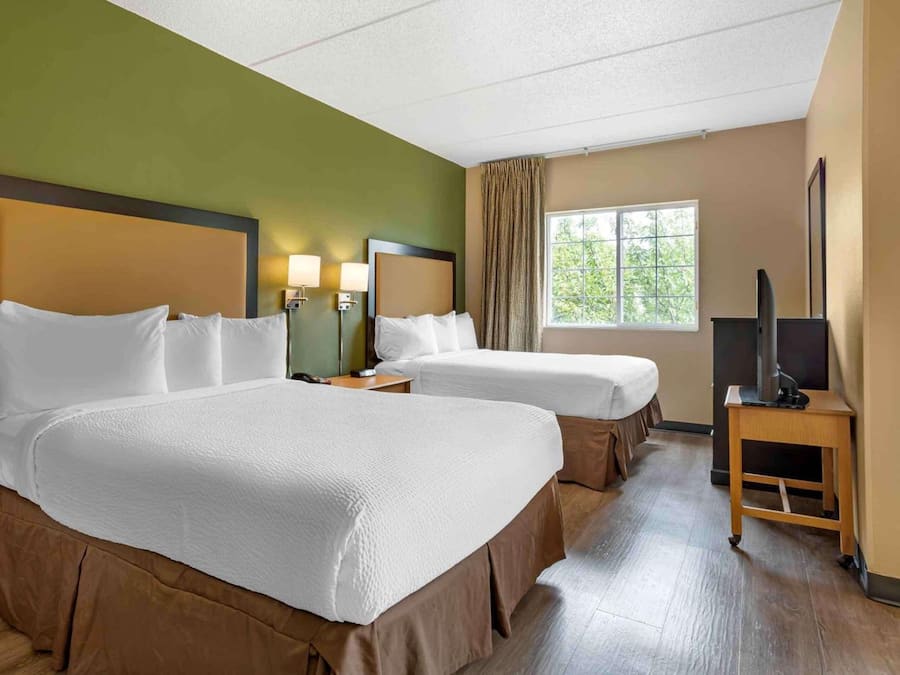 Desk, blackout curtains, iron/ironing board, free WiFi