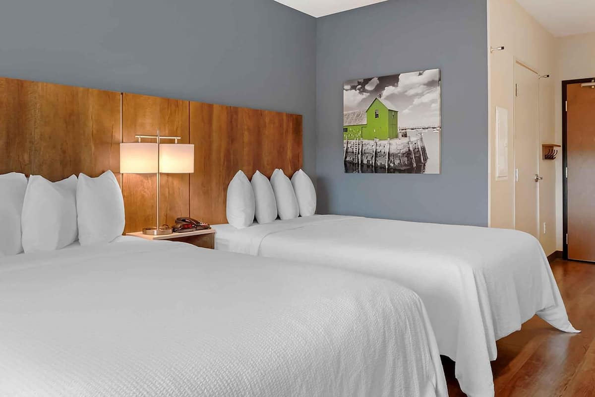 Estúdio, 2 camas de casal, para não fumantes | Escrivaninha, espaço de trabalho para notebook, cortinas blackout