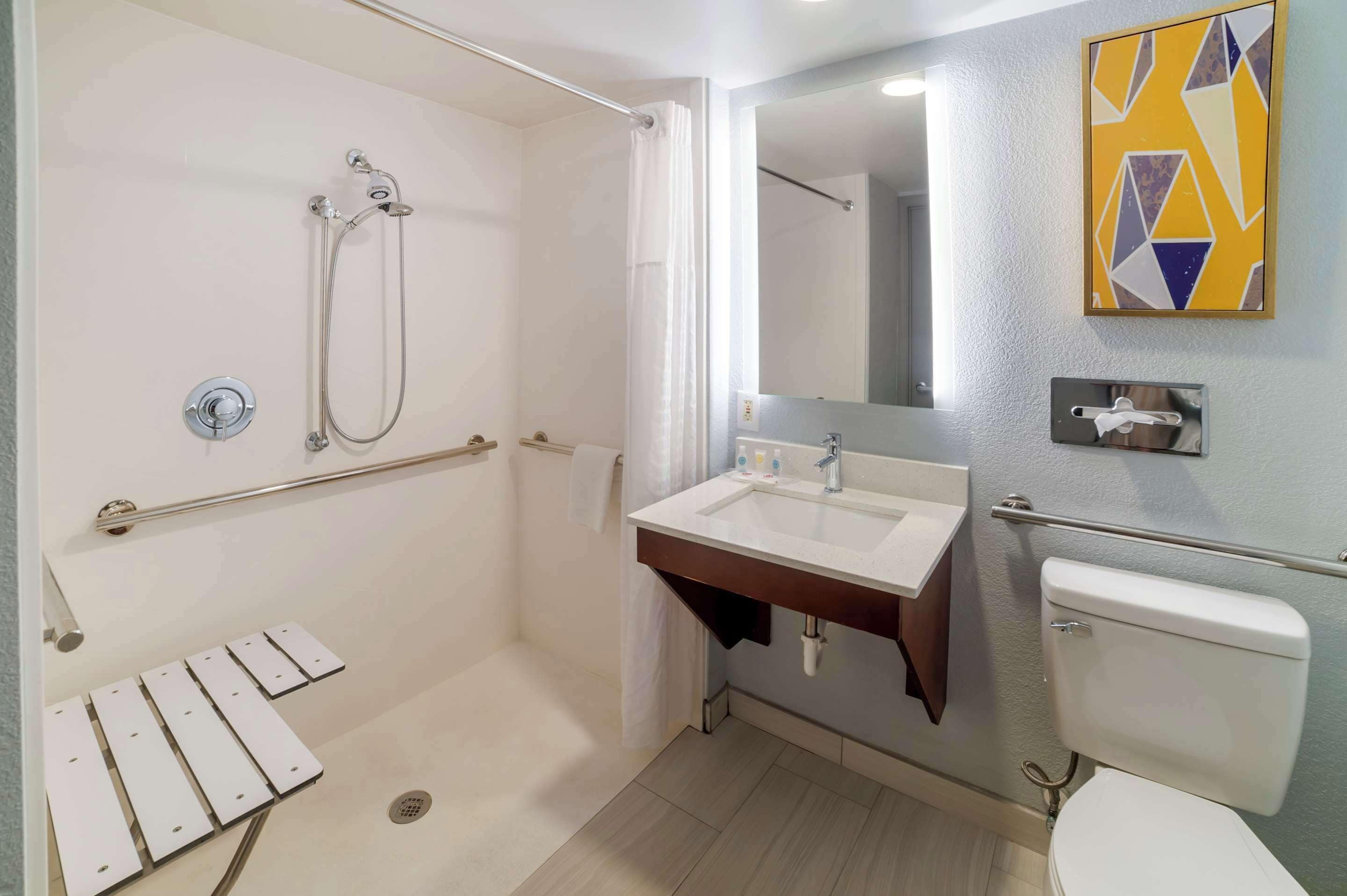 desk, blackout curtains, iron/ironing board, free cots/infant beds