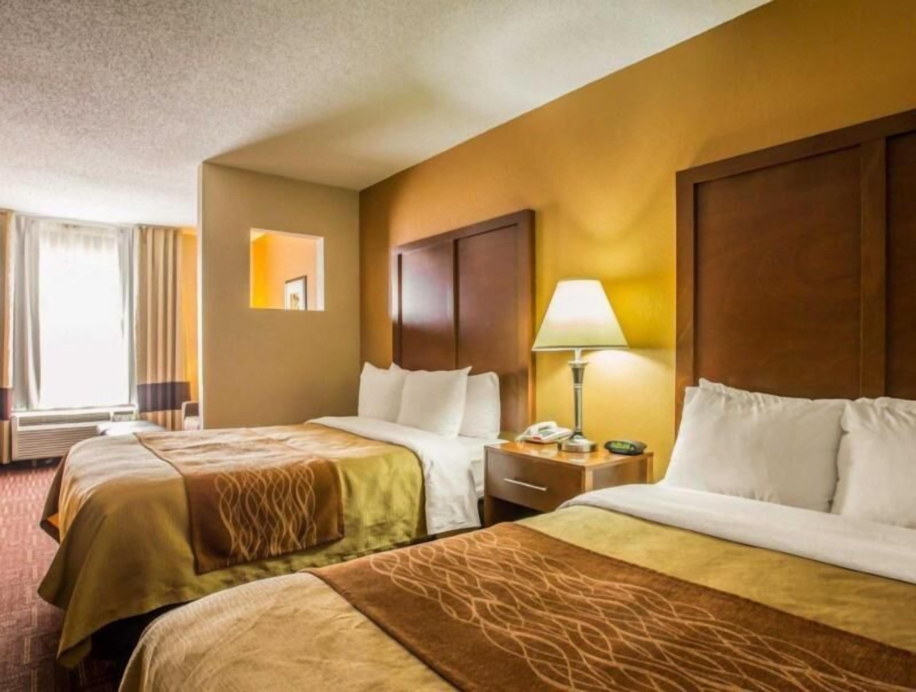 Desk, blackout curtains, iron/ironing board, free cots/infant beds