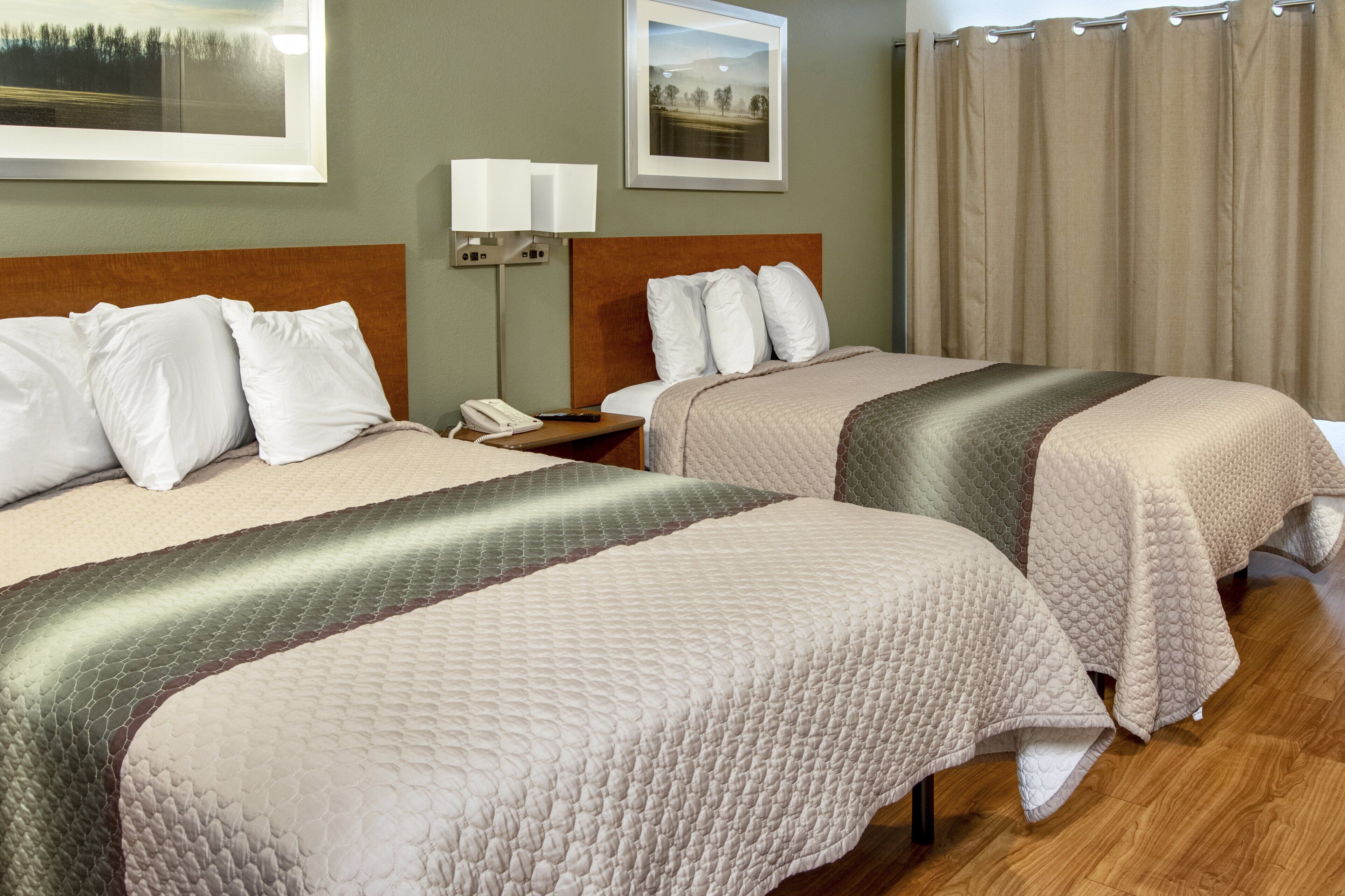 Studio, 2 Queen Beds, Non Smoking | Blackout drapes, free WiFi, bed sheets