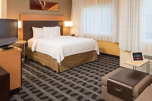 Premium bedding, memory foam beds, in-room safe, desk