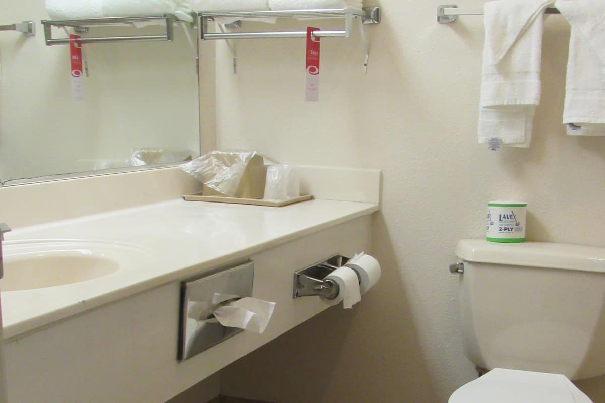 Standardzimmer, 1 Queen-Bett, Raucher | Badezimmer | Kostenlose Toilettenartikel, Haartrockner, Handtücher, Seife