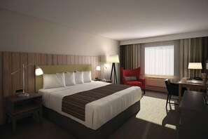 Room, 1 King Bed, Non Smoking | 1 bedroom, desk, blackout drapes, iron/ironing board