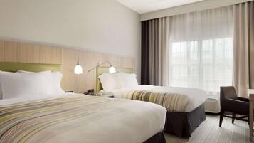 Desk, blackout drapes, iron/ironing board, free WiFi