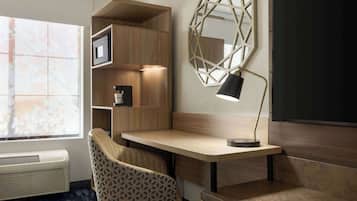 Suite, 1 King Bed, Non Smoking, Pool View | Pillow-top beds, desk, blackout curtains, iron/ironing board
