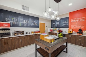 Free daily buffet breakfast