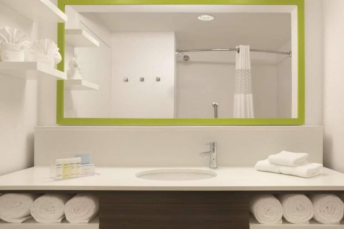 Free toiletries, hair dryer, towels