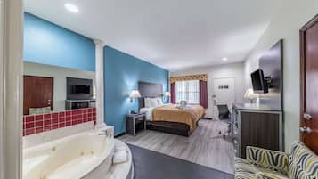 Habitación, 1 cama de matrimonio grande, accesible para personas con discapacidad, fumadores | Escritorio, tabla de planchar con plancha, cunas gratuitas y wifi gratis