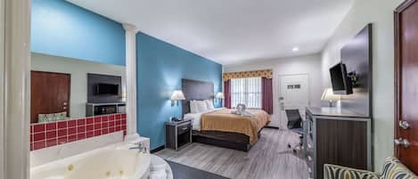 Room, 1 King Bed, Accessible, Smoking | Desk, iron/ironing board, free cribs/infant beds, free WiFi