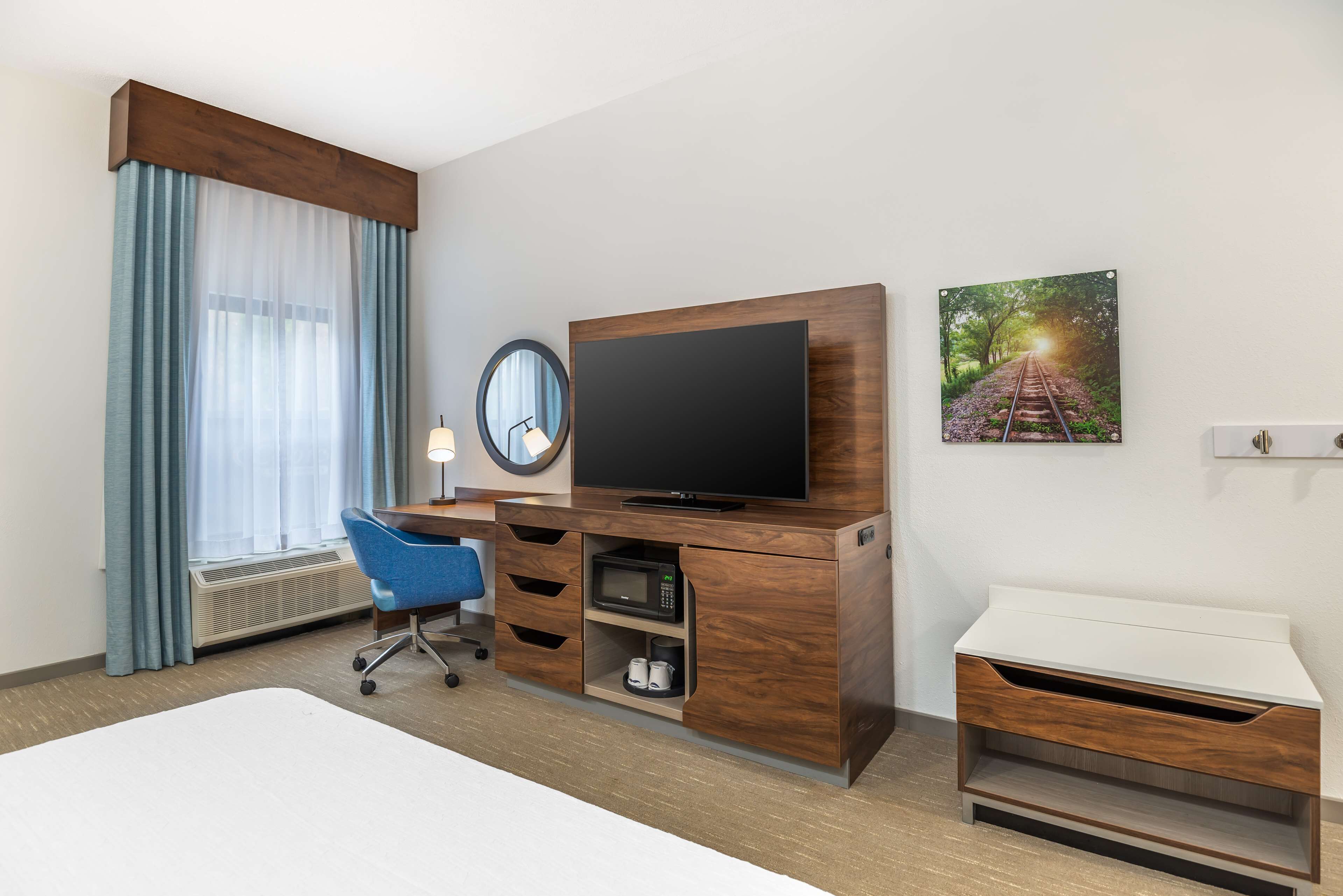 in-room safe, desk, blackout curtains, iron/ironing board