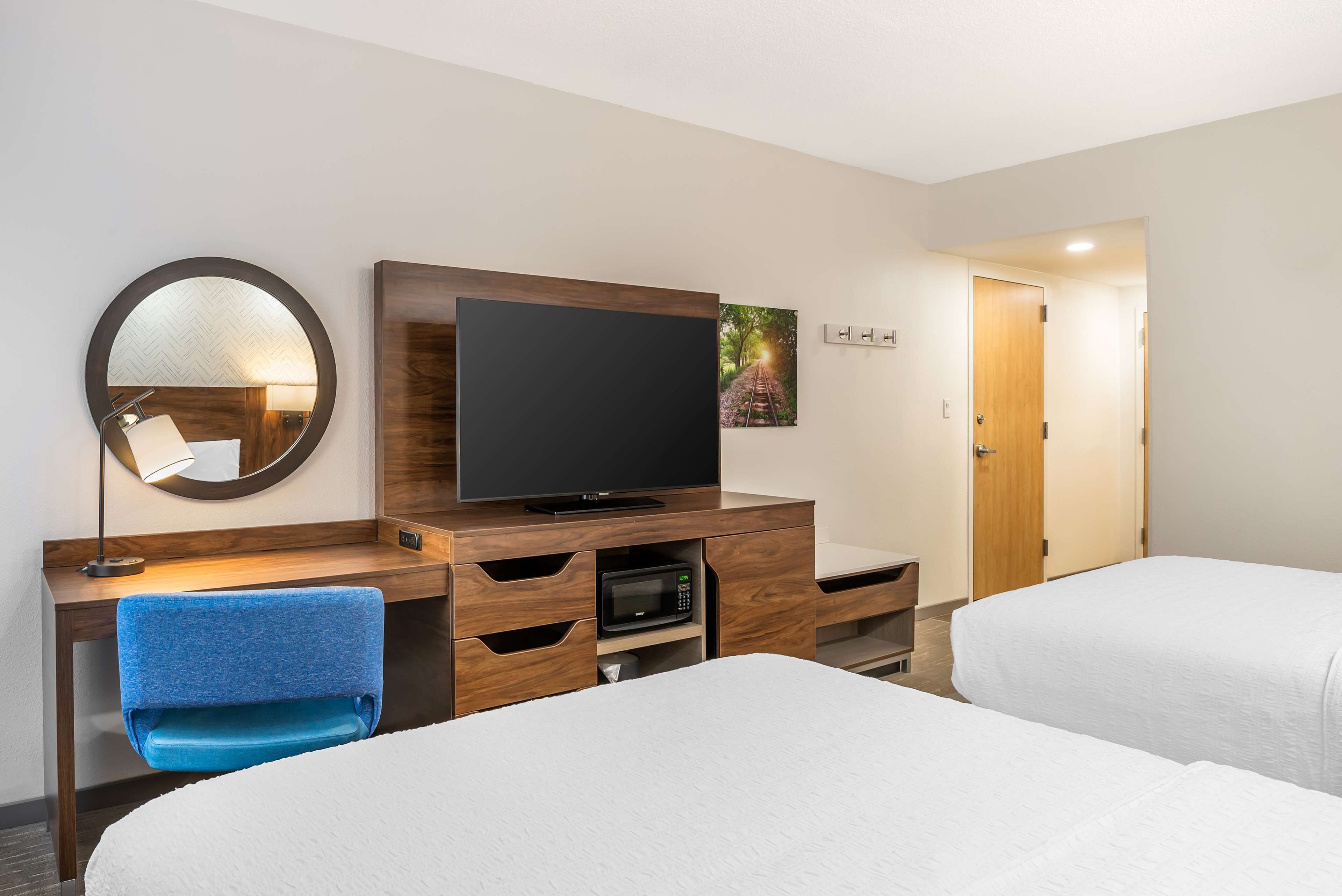 in-room safe, desk, blackout curtains, iron/ironing board