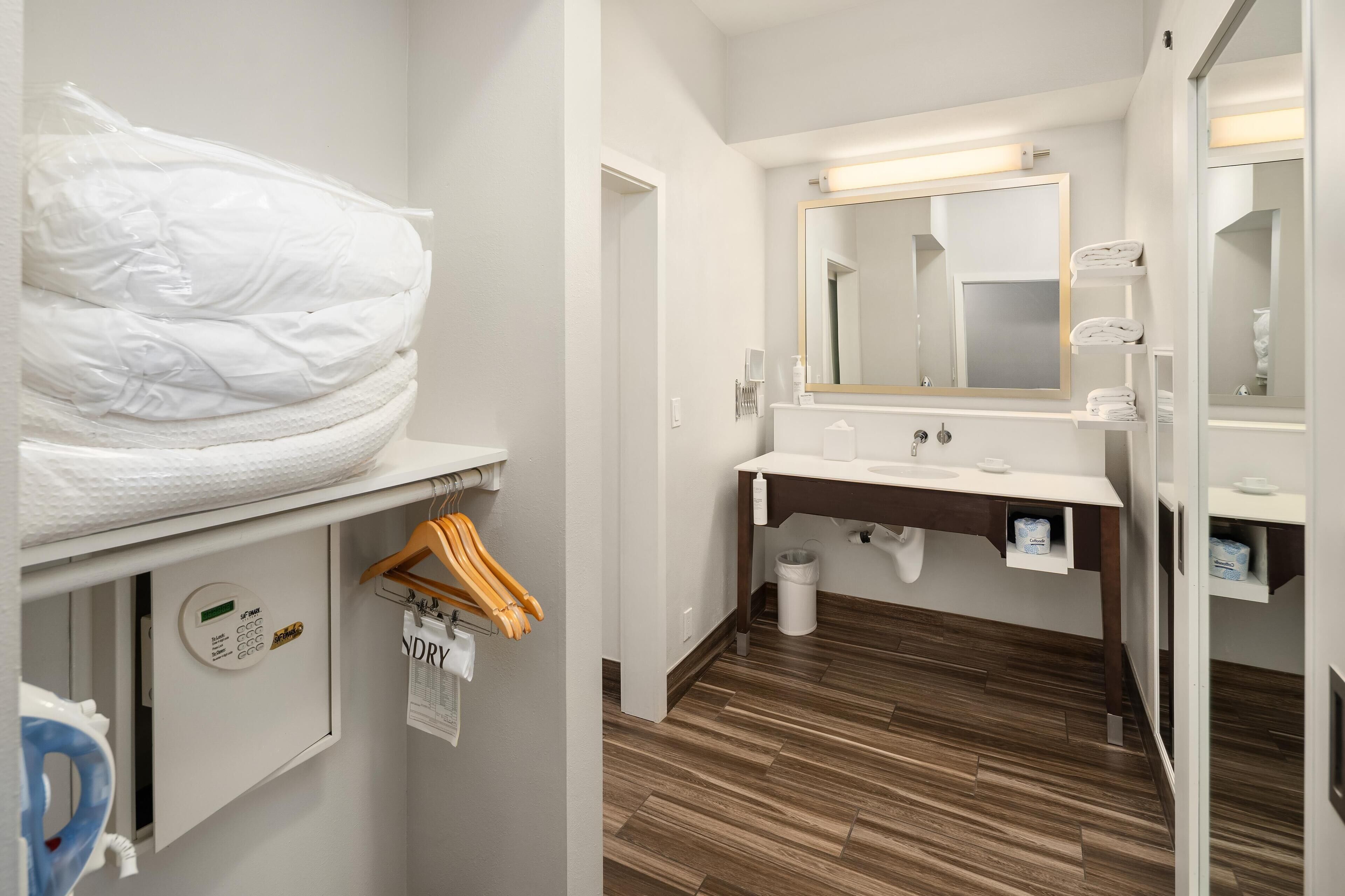 Free toiletries, hair dryer, towels, shampoo