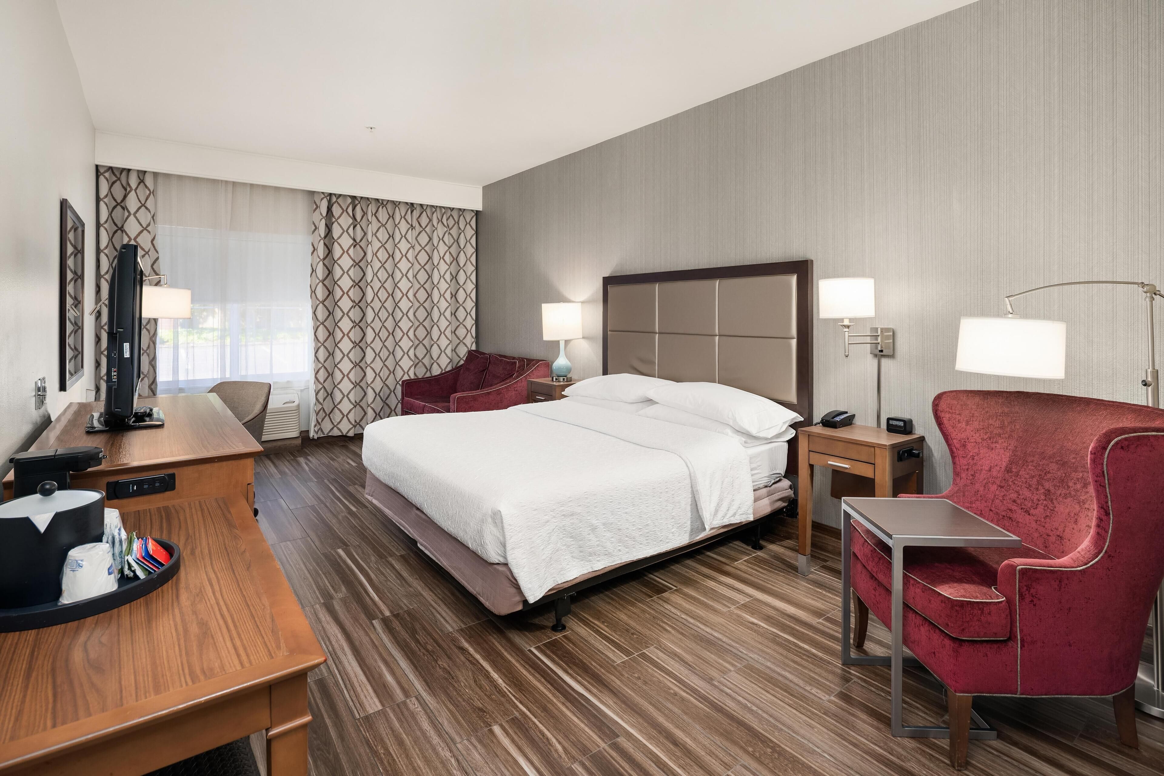 In-room safe, desk, blackout curtains, iron/ironing board