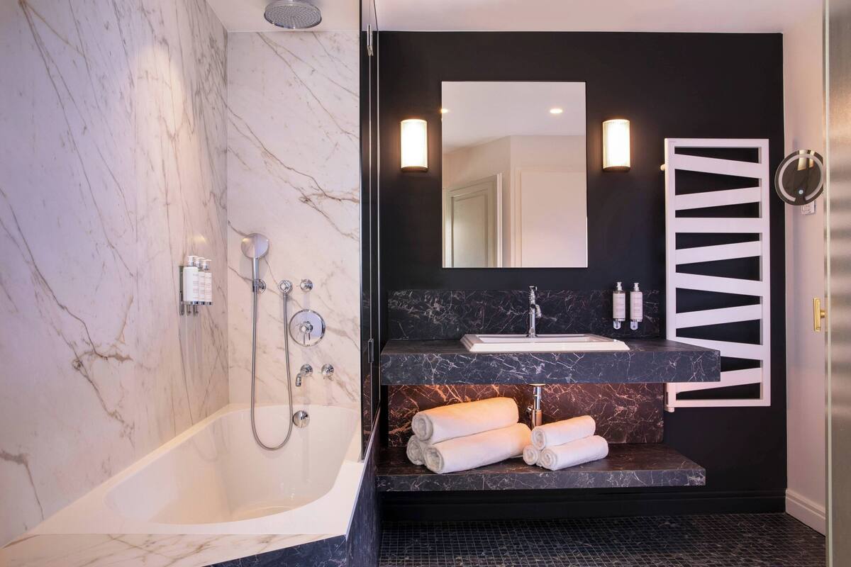 free toiletries, hair dryer, bathrobes, slippers