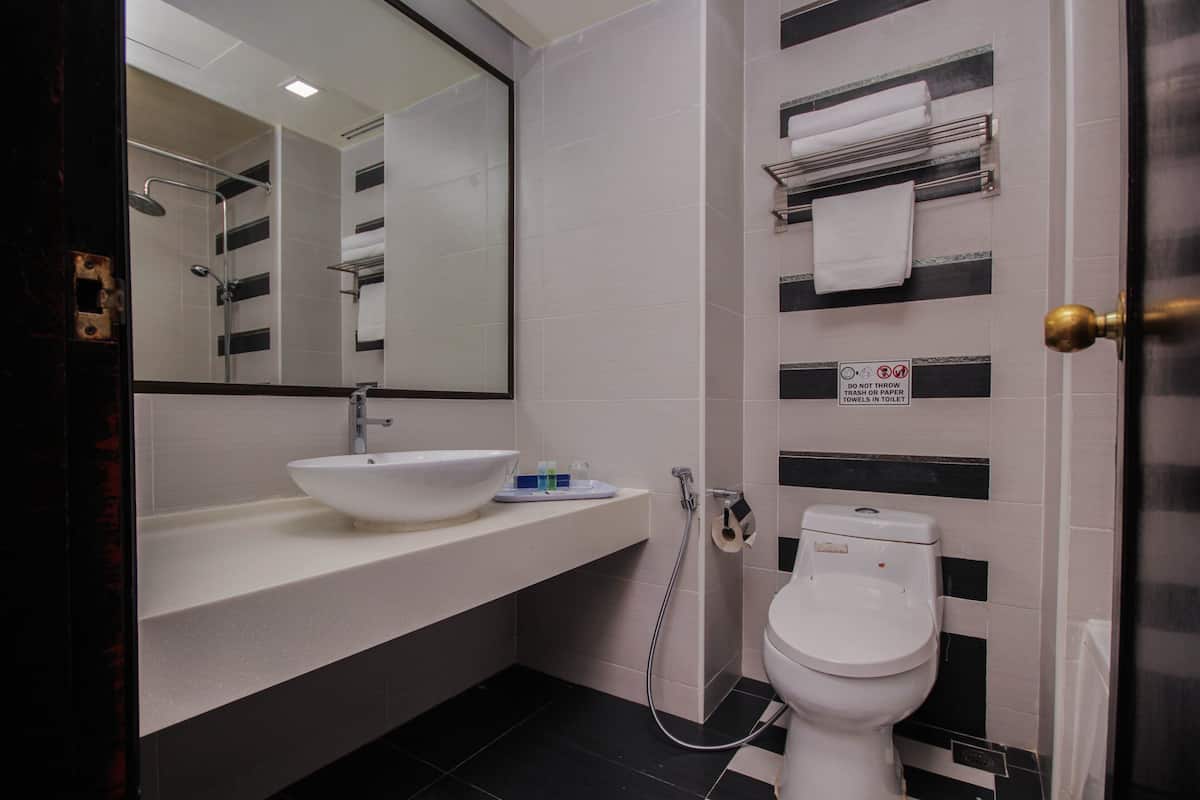 In-room safe, desk, blackout curtains, iron/ironing board