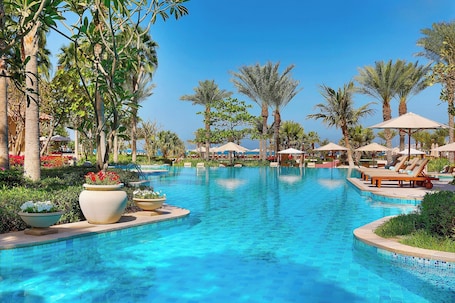 6 outdoor pools, open 9:00 AM to 6:30 PM, cabanas (surcharge). The Ritz-Carlton, Dubai