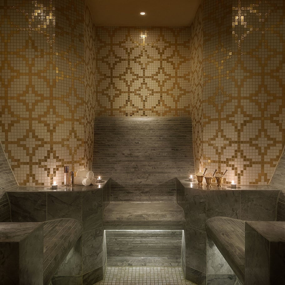 Couples treatment rooms, sauna, hot tub, steam room, body treatments