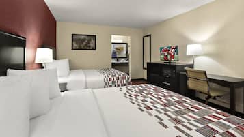 Desk, laptop workspace, free cots/infant beds, free WiFi