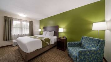 標準客房, 1 張特大雙人床, 非吸煙房 | 1 間臥室、高級寢具、舒適加層、書桌